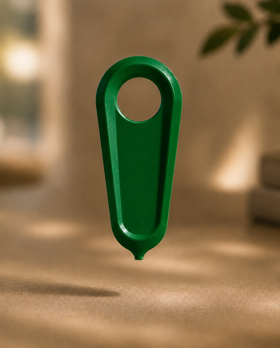 Popsy medication packaging opening tool in Founder Green